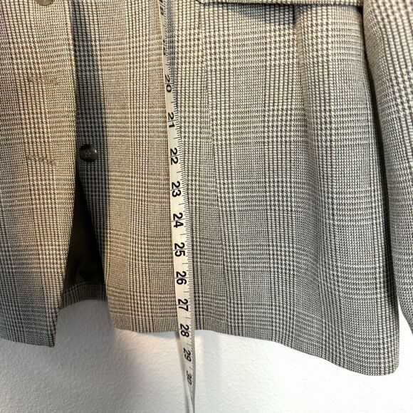 Vintage Emily Plaid Button Down Blazer Jacket Size 14 - Picture 2 of 9